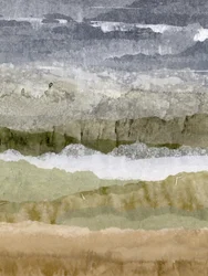 Paisaje en tonos apagados y superpuestos