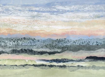 Paisaje sereno en capas