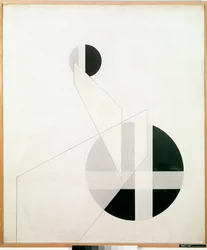 Composición A XX Pintura de László Moholy-Nagy