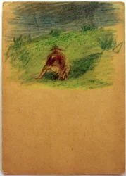 Sin título (Hombre sentado en el prado)