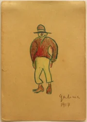 Sin título (Gallego con pantalones amarillos)