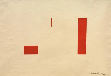 Sin título (Collage rojo / Imagen pegada roja)
