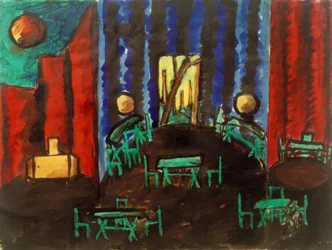 Sala con dos nichos