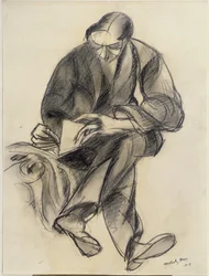 Figura Sentada Leyendo