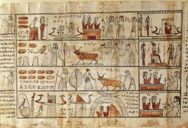 Escenas agrícolas (detalle) del Libro de los Muertos de Tsekhons