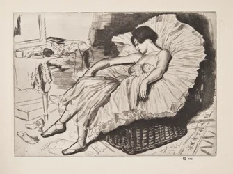 Bailarina durmiendo, pub. 1925