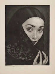 Dama con un Chal, pub. 1926