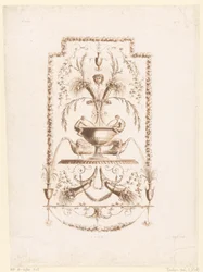 Fontein en arabesken Primer cuaderno de Arabescos y Decoraciones específico de Artistas de este género (título de la serie) Nueva colección de arabescos, adecuada para la decoración de apartamentos (título de la serie)