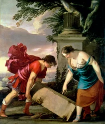 Teseo y su madre Aethra, c.1635-36