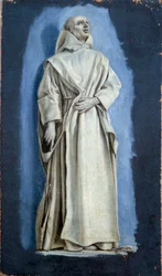 San Bruno. Pintura sobre lienzo de Laurent de La Hyre