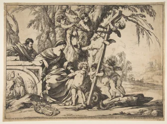 Sagrada Familia con el Niño Jesús pisando la serpiente, 1639