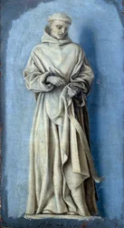 San Esteban de Grammont sosteniendo un anillo en la mano derecha. Pintura en camaieu sobre lienzo de Laurent de La Hyre (1606-1656) siglo XVII. París. Museo del Louvre