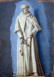 San Juan de Mata sosteniendo cadenas