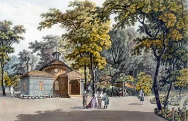 El Ermitaño en el Jardín del Palacio Imperial de Laxenbourg, Austria, c.1790