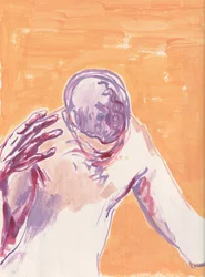 Ansiedad, 2025 (acrílico sobre papel de acuarela)