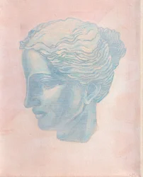 Chica de azul, 2025 (acrílico sobre lienzo)