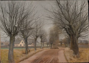 Un camino cerca de Vinderød, Zelanda, 1898