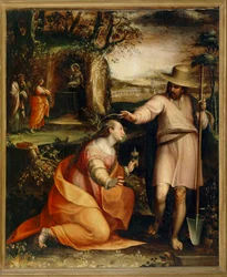 Cristo se aparece a Santa María Magdalena - Noli me tangere ... (pintura sobre lienzo)