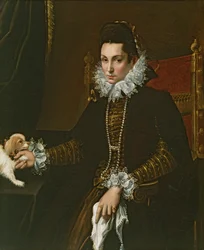 Retrato de Ginevra Aldrovandi Hercolani como Viuda, finales de 1590
