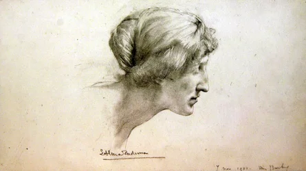 Estudio de retrato de la señorita Barber