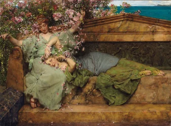 En un jardín de rosas