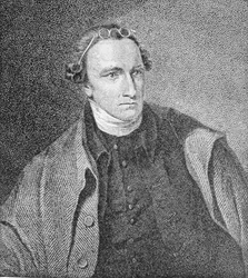 Retrato de Patrick Henry, grabado por William Satchwell Leney (1769-1821) de una impresión en Analectic Magazine, diciembre 1817