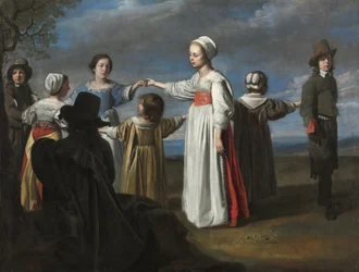 Círculo de Le Nain - Niños bailando, c. 1650