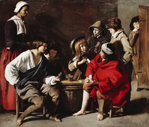 Los jóvenes jugadores de cartas