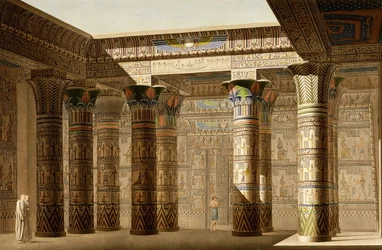 Pórtico del Gran Templo de Philae, Nubia, c.1809-1812