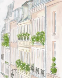 Edificios de París, c.2023 (acuarela)
