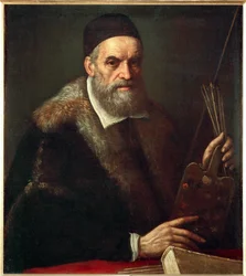Retrato de Jacopo Bassano da Ponte (pintura sobre lienzo)