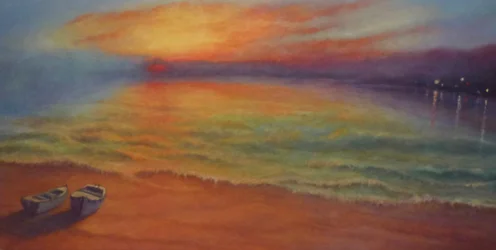 Evening Rendezvouz, 2024 (óleo sobre lienzo)