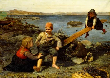 Sube y baja junto al mar