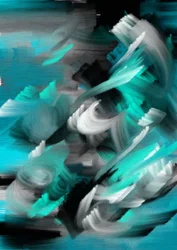 Movimiento fluido en verde azulado