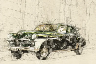 Dibujos de coches clásicos