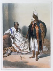 Sacerdote y guerrero abisinio, 1848