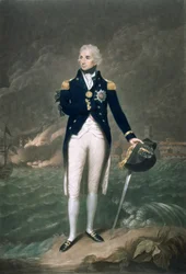 Sir Horatio Nelson, K.B., Contralmirante de la Flota Azul, grabado y publicado por William S. Barnard (1774-1849), pub. 1798