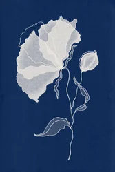 Flor azul etérea