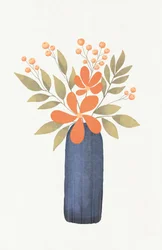 Ramo floral naranja
