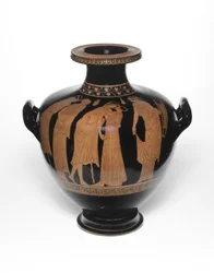 Hidria, o jarra de agua, 460-450 a.C.