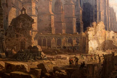 El claro de la catedral de San Andrés, detalle.1865 (Óleo sobre lienzo)