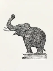 Un elefante sobre un libro (1935-1936)