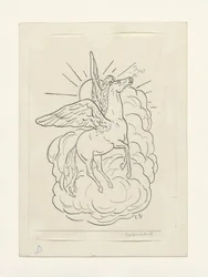 Pegaso volando frente a las nubes (1891-1941)