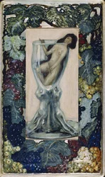 chica en el vaso