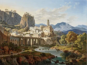 Vista de Atrani cerca de Amalfi. 1834