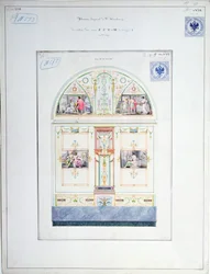 Diseño mural para el Hermitage, San Petersburgo, c.1840