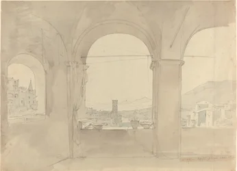 Panorama de Tívoli desde una Logia