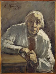 Retrato de Kaethe Kollwitz (óleo sobre lienzo)