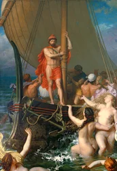 Ulises y las sirenas (detalle de 154170)