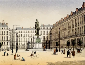 Plaza Cambronne en Nantes, Francia